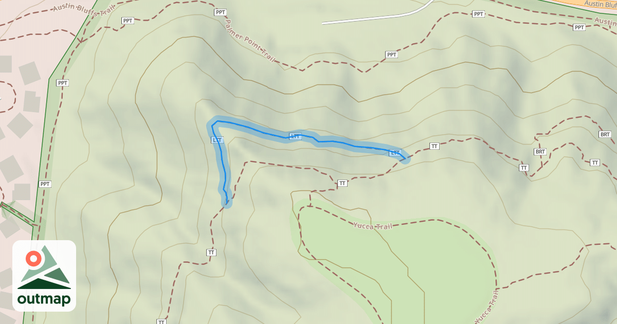Map of Lower Templeton Trail