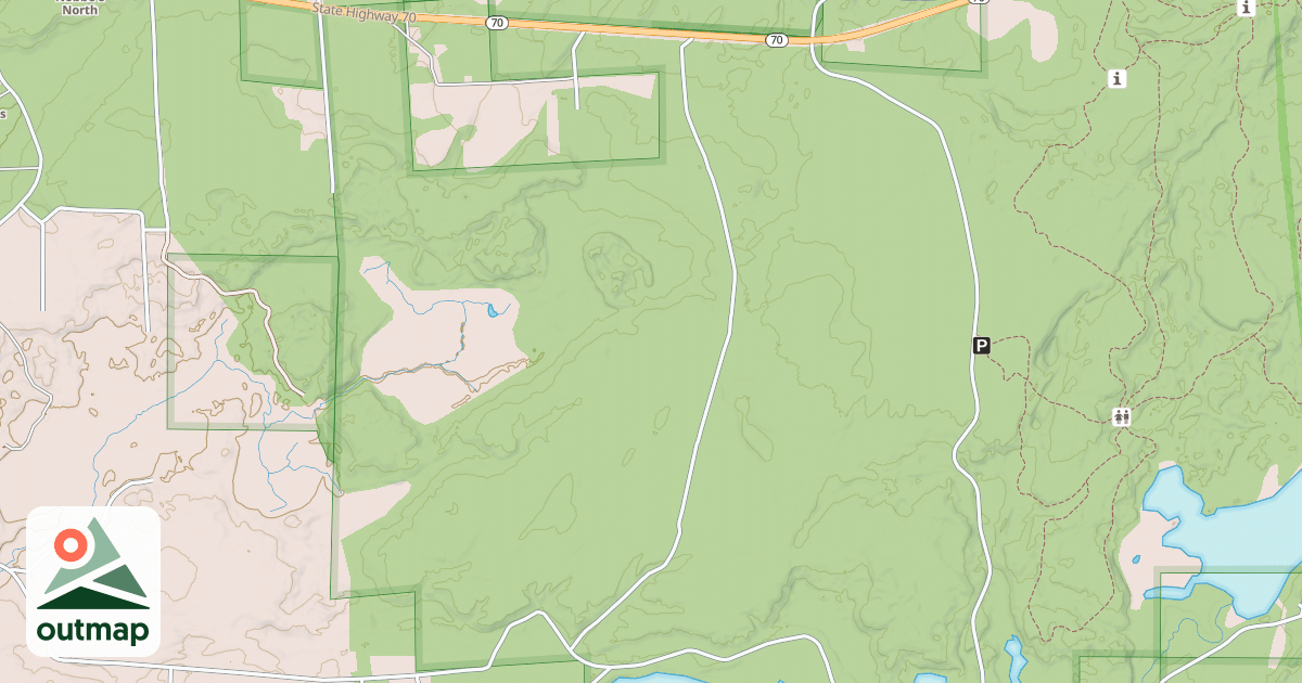 Map of CRANBERRY CREEK ROAD
