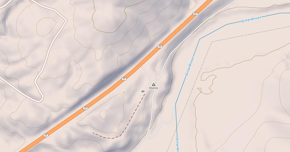 Map preview of BLM National GTLF Public Motorized Roads 8864d934-b885-4e60-890d-75fde0085a70