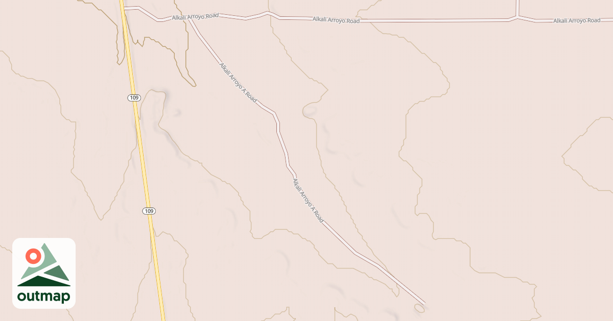 Map of ALKALI ARROYO A