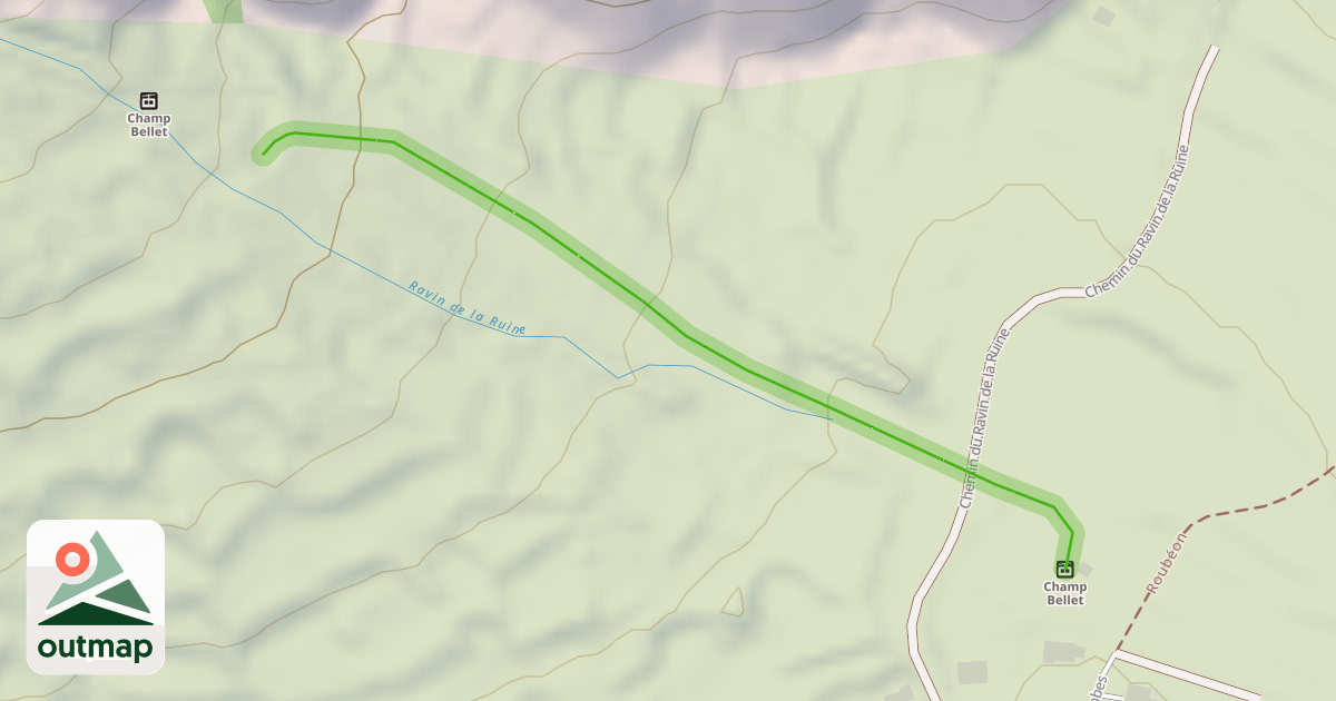 Map of Champ Bellet
