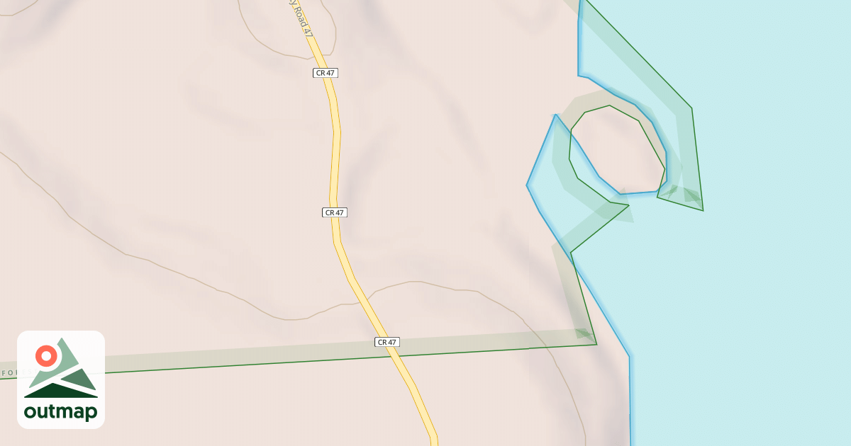 Map of BIG ISLAND LAKE BOAT ACCESS