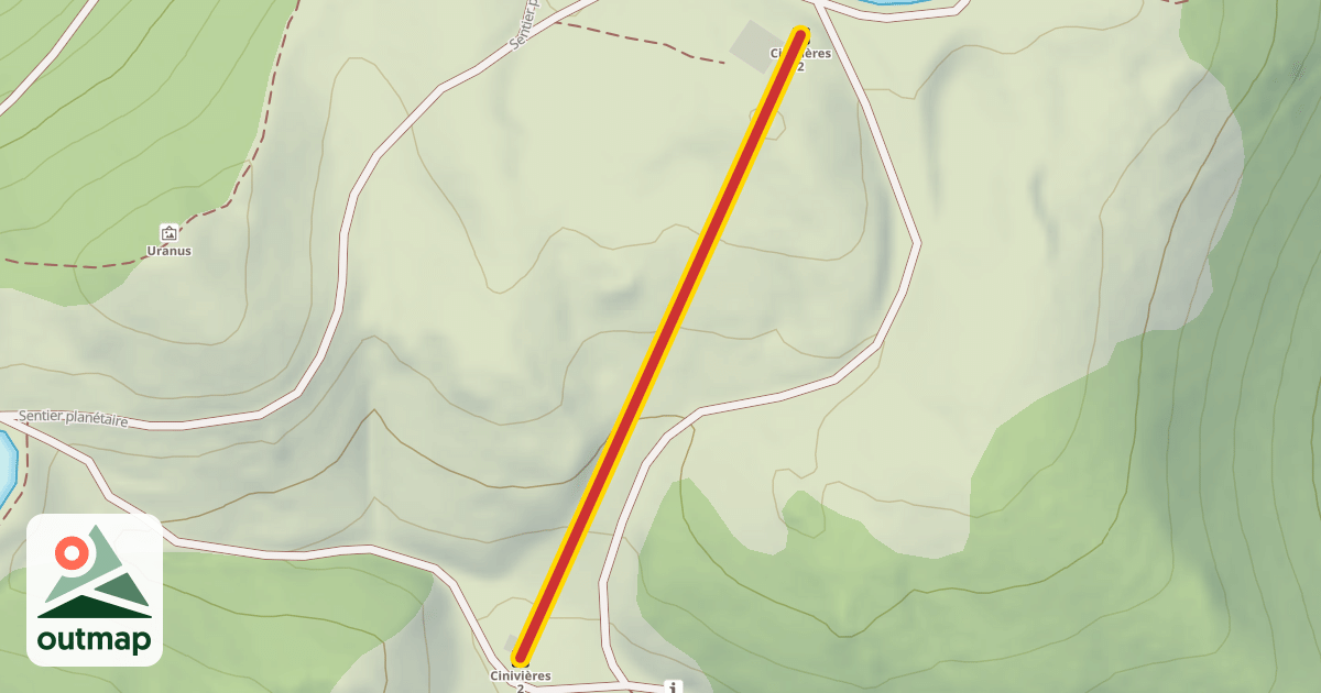 Map of Cinivières 2
