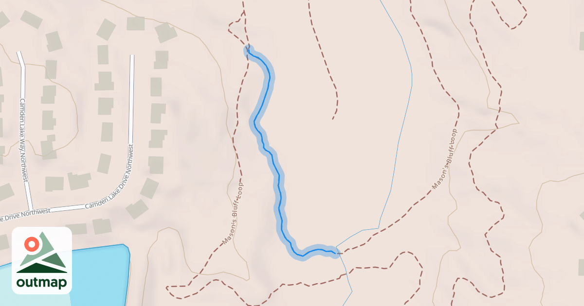 Map of Mason's Bluff Loop