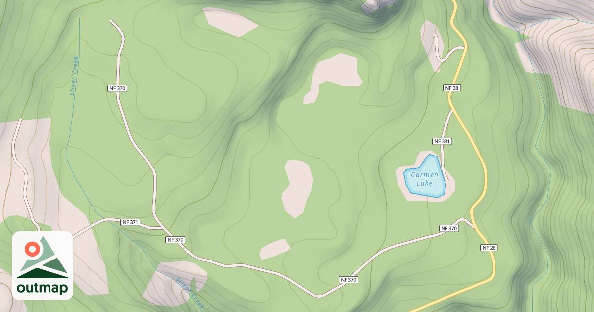 Map of BOZE SALV/CAMPFORT T.S.