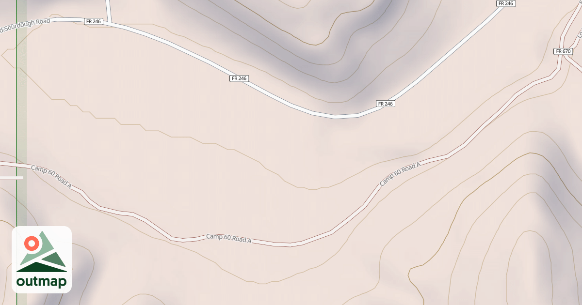 Map of BRADBURY SPUR