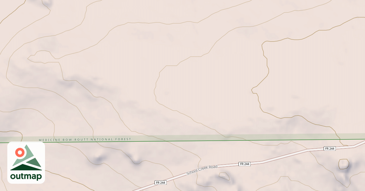 Map of BNDRY CORRAL CREEK