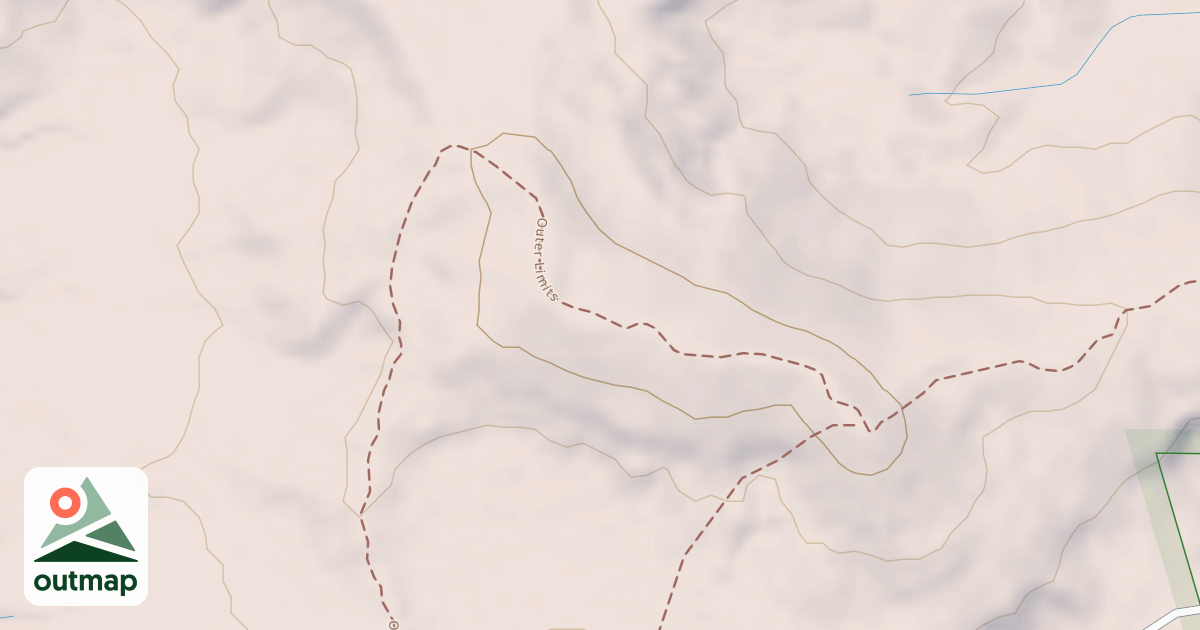 Map of Alien Run Trail (Outer Limits Loop)