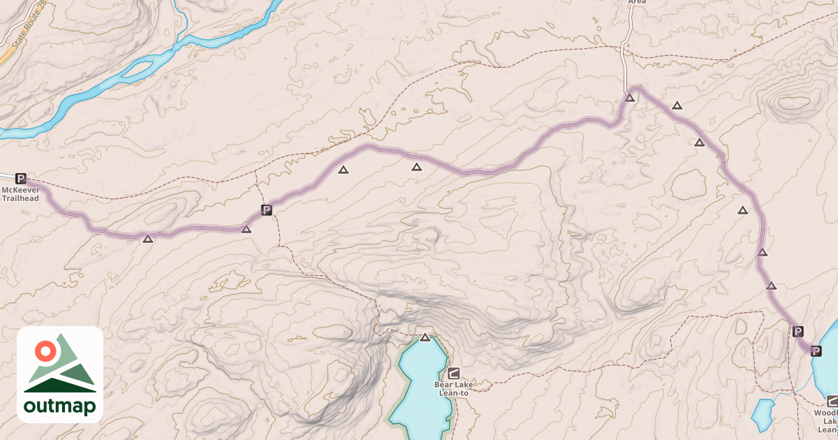 Map of Wolf Lake Landing Road