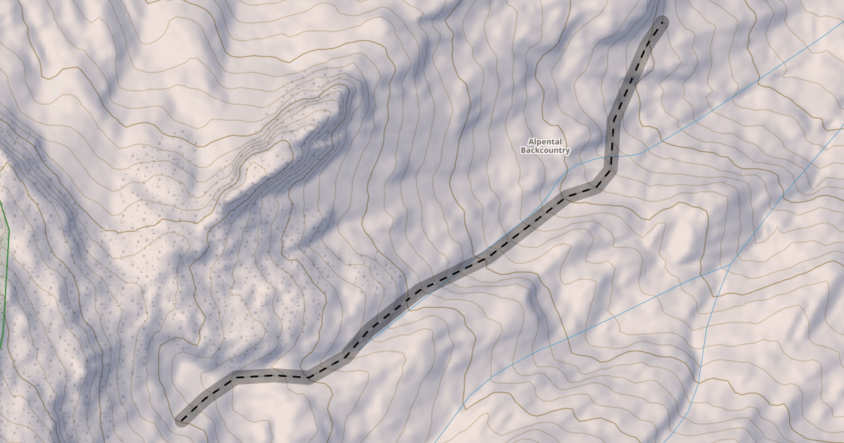 Map preview of Mach's Couloir