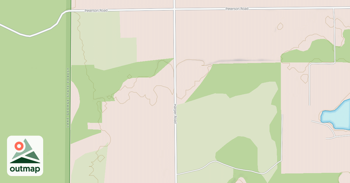 Map of Lake George State Forest Trail