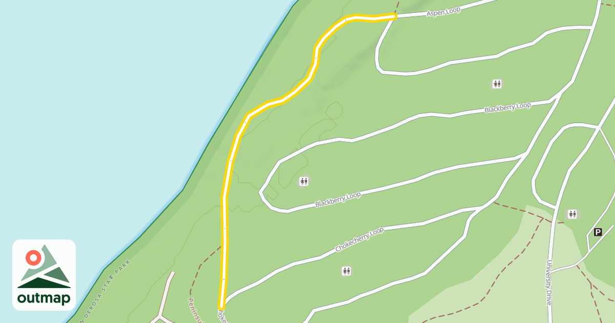 Map of Peninsula Trail