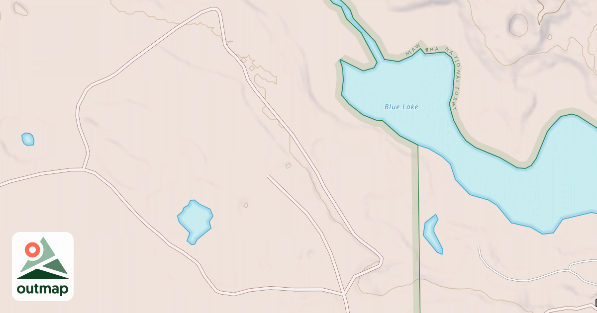 Map of BLUE LAKE SPUR A