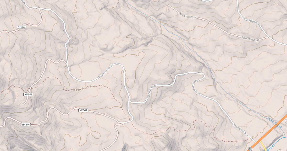 Map preview of SOUP CREEK