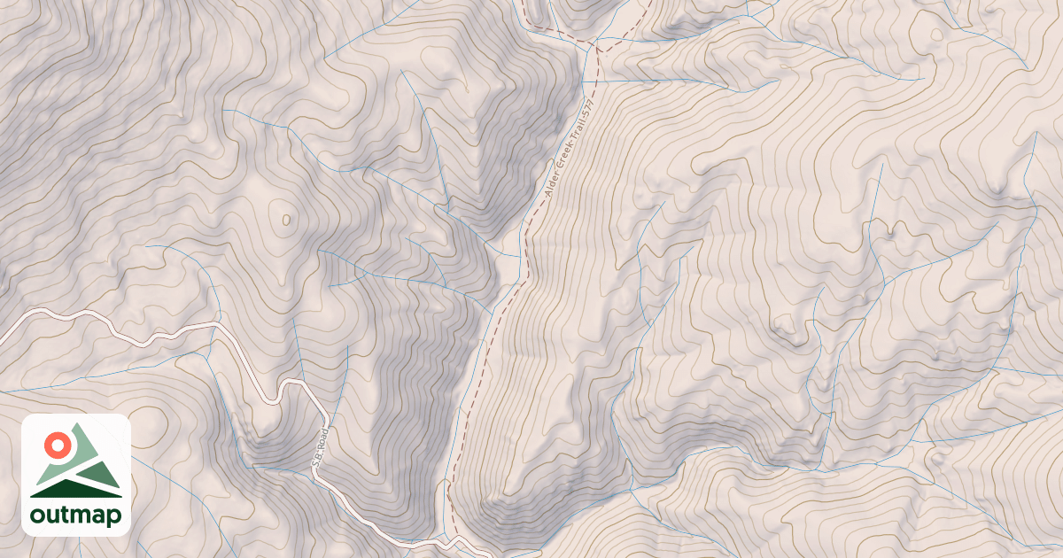 Map of Alder Creek