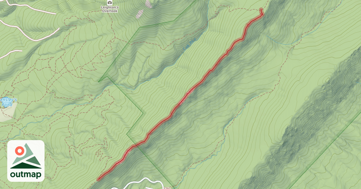 Map of Kaylor Ridge