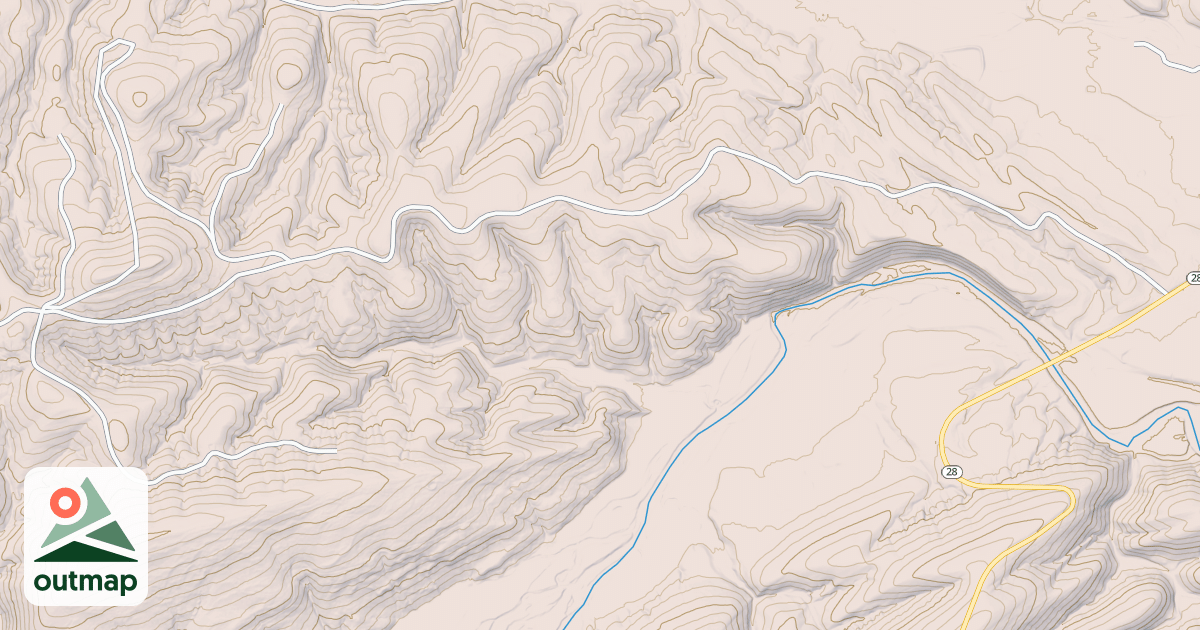 Map of BATES HOLLOW