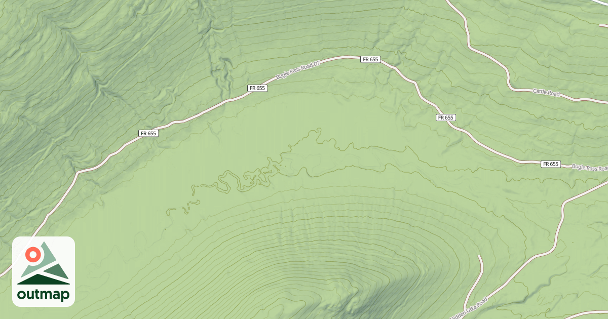 Map of BUGLE PASS D7