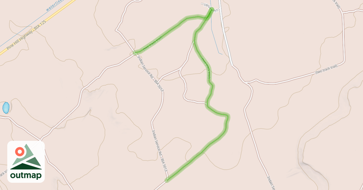 Map of (two track trail)