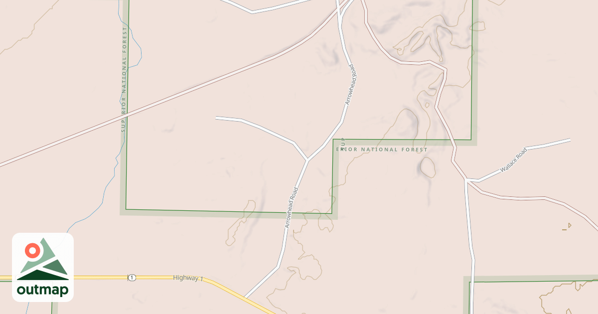Map of ARROWHEAD CREEK