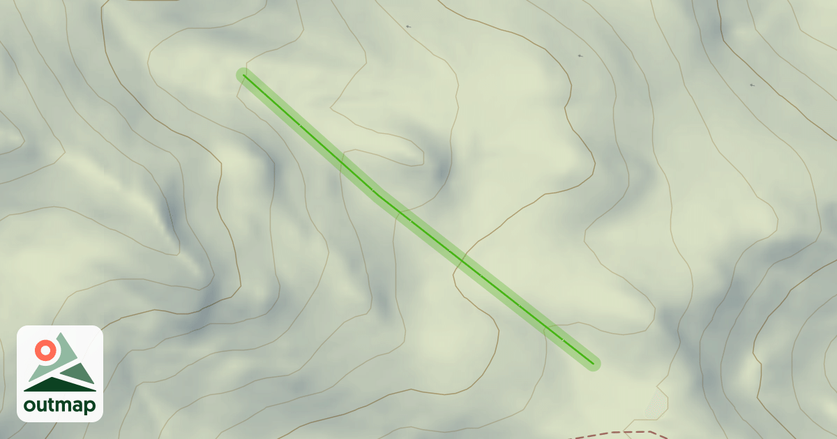 Map of Combe d'Aulon bleu