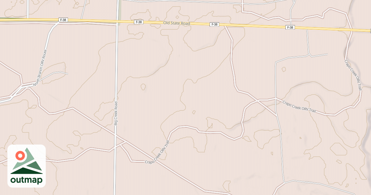 Map of Crapo Creek Trail