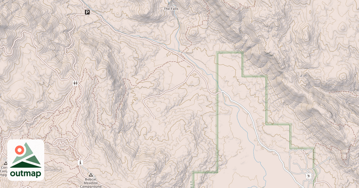 Map of CORRAL CANYON