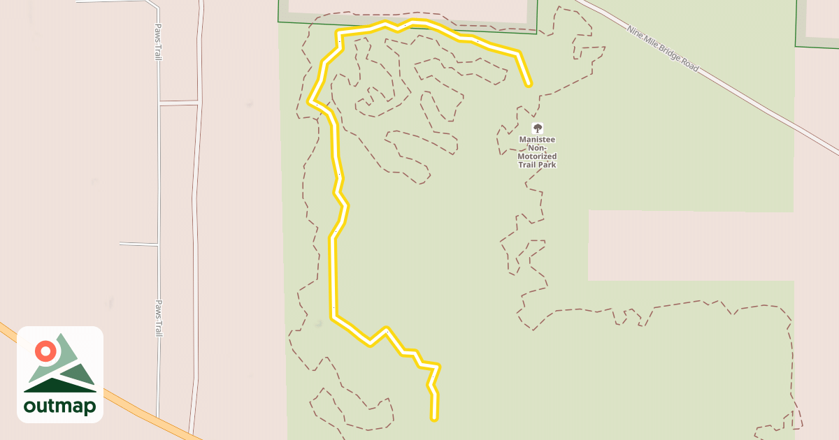 Map of Cross Country Ski Trail