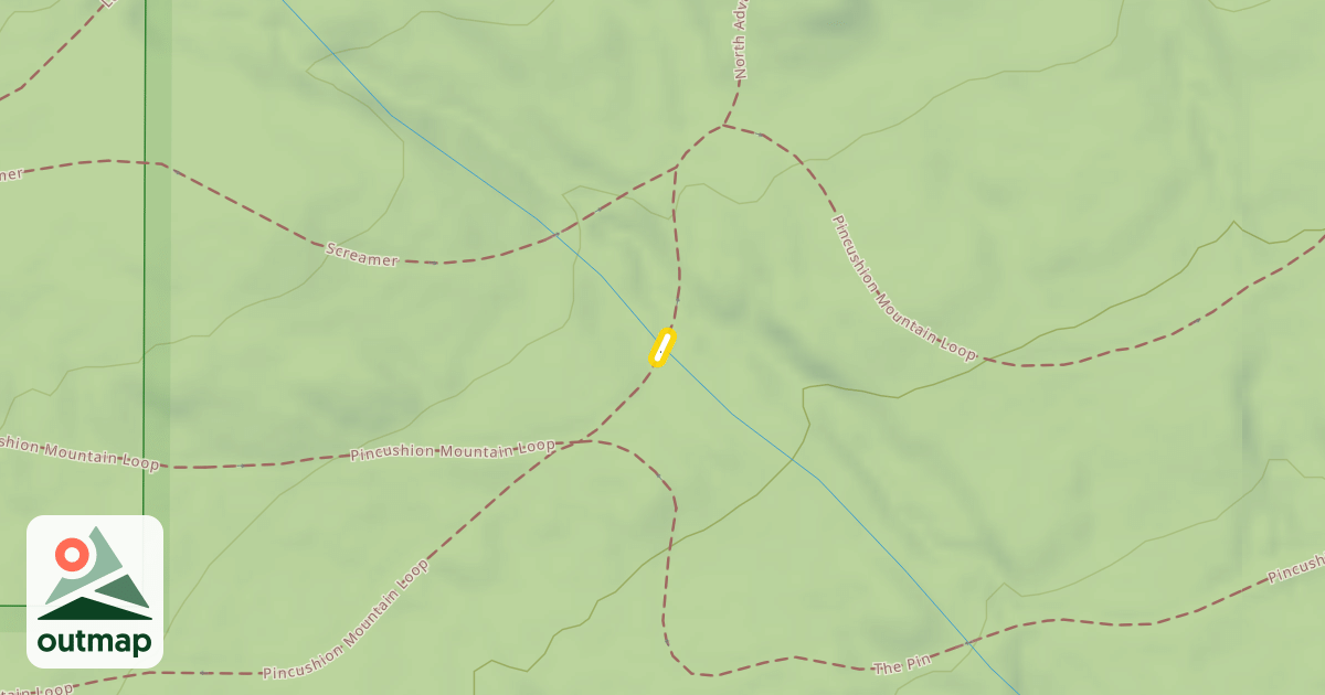 Map of Pincushion Mountain Loop