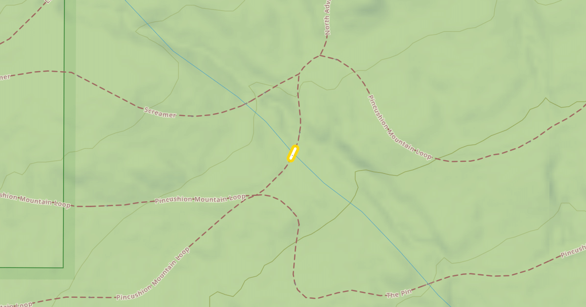Map preview of Pincushion Mountain Loop