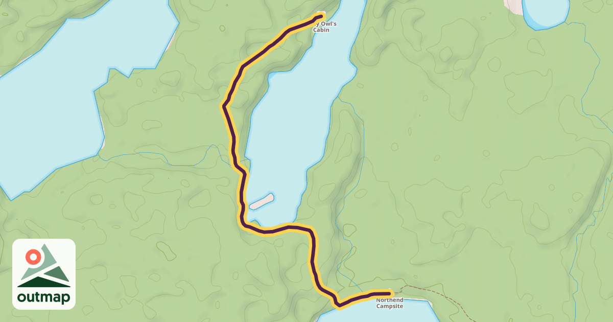 Map of Grey Owl Trail