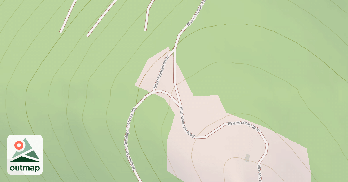 Map of BLUE MOUNTAIN