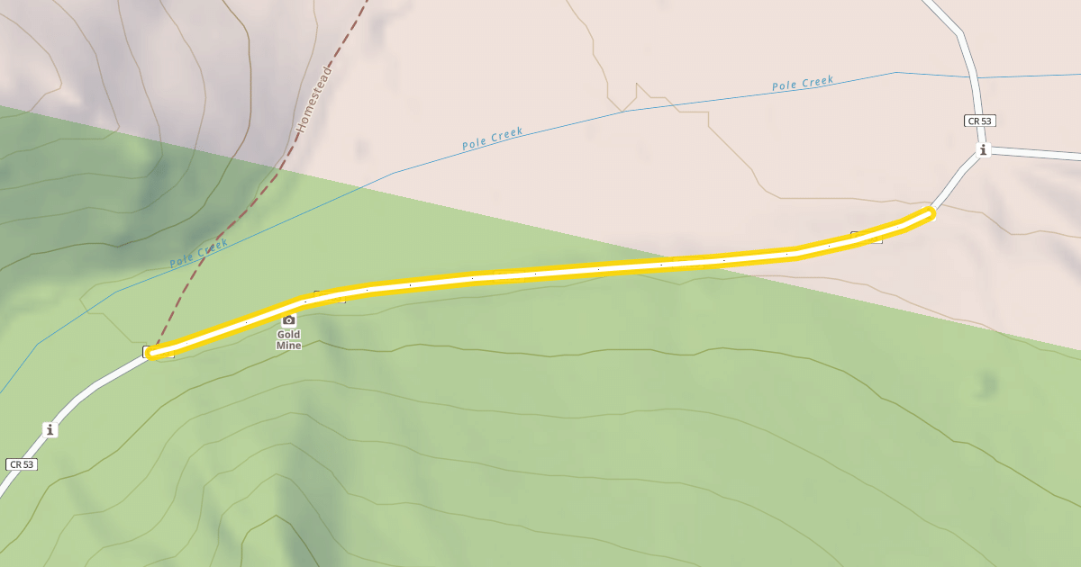 Map preview of Blue Ridge Road
