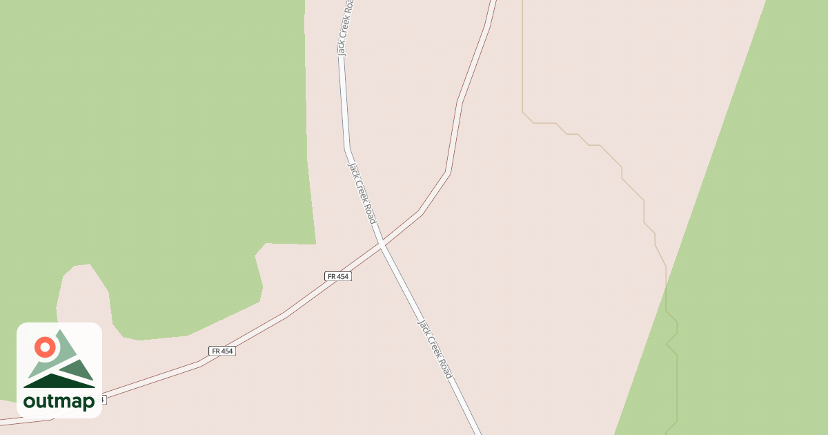 Map of JACK CREEK SPUR 1G