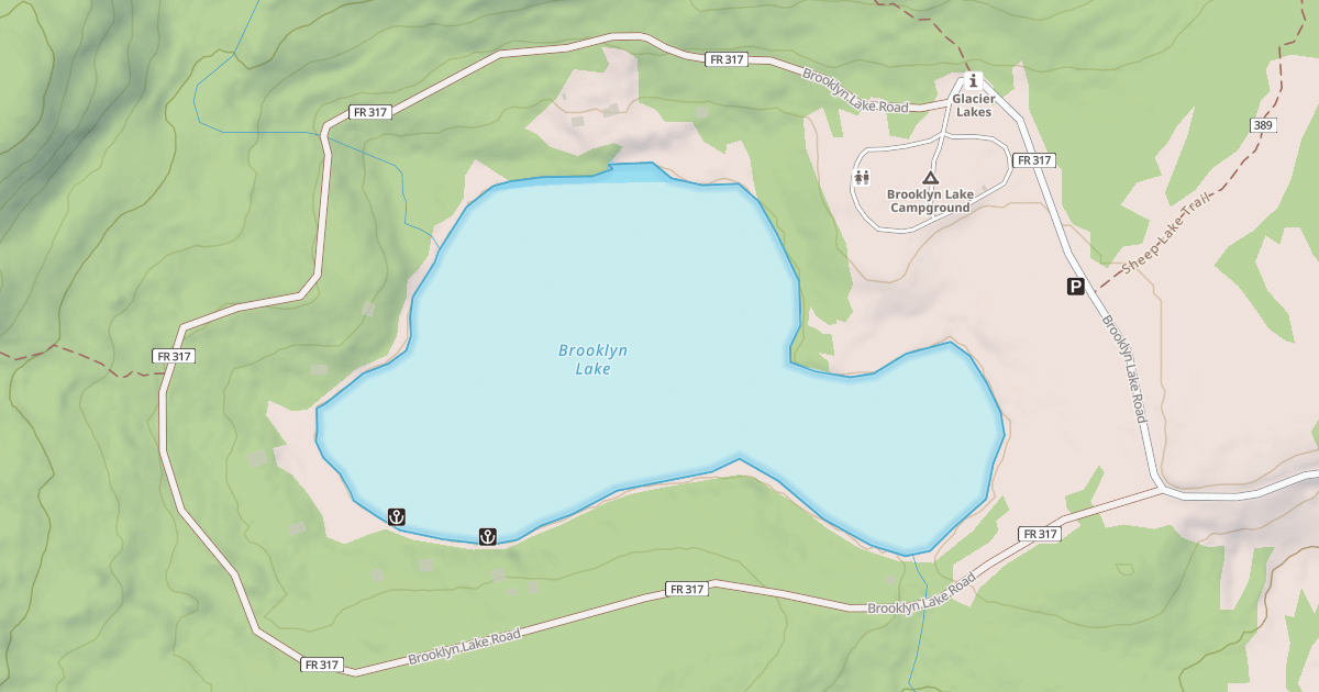 Map preview of BROOKLYN LAKE RD.