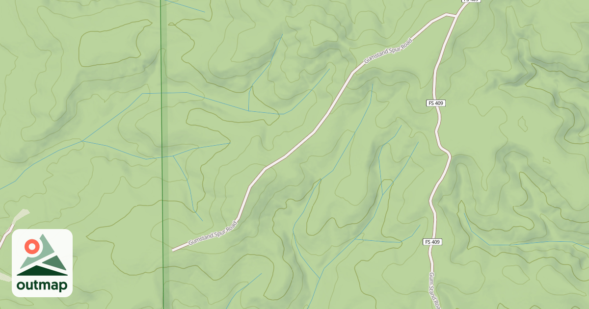 Map of GUM STAND SPUR