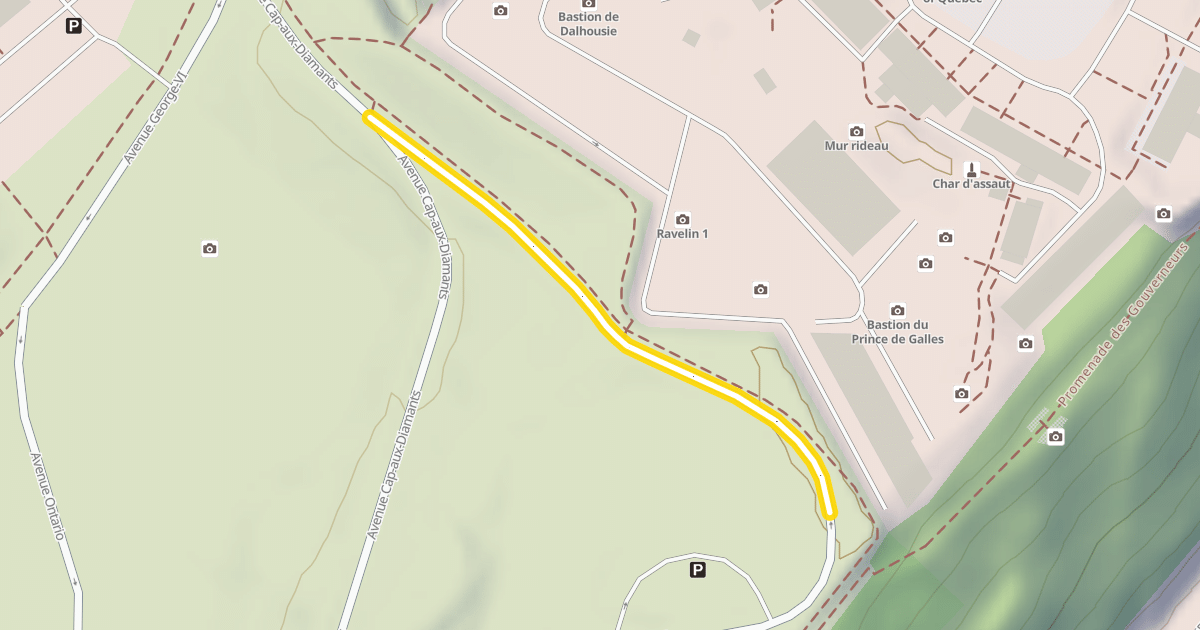 Map preview of Avenue Cap-aux-Diamants