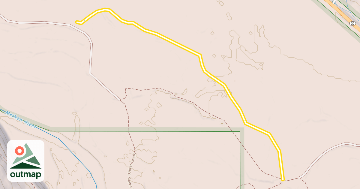Map of Big Valley (Outer Loop)