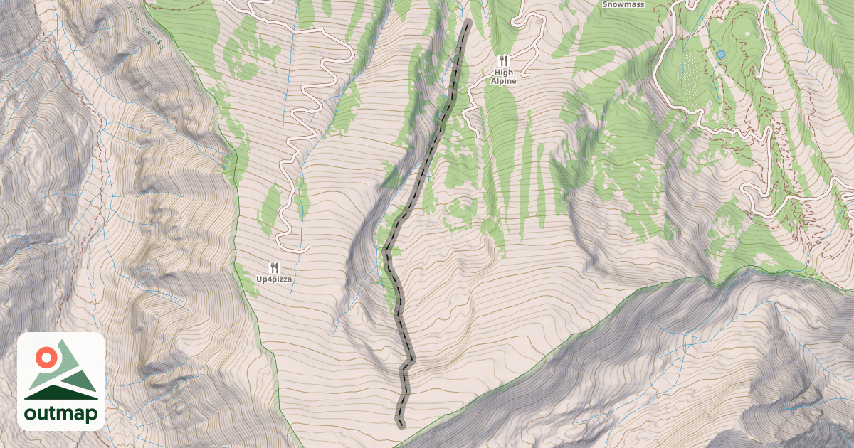 Map of Cirque Headwall