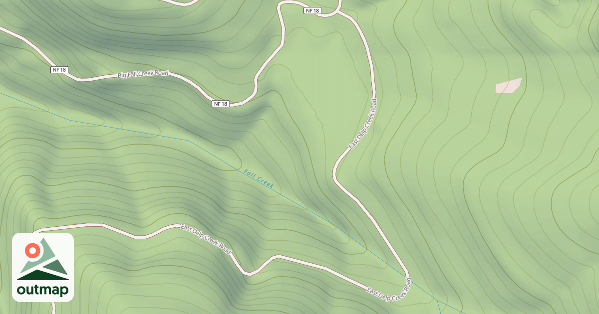 Map of EAST DELP CR.