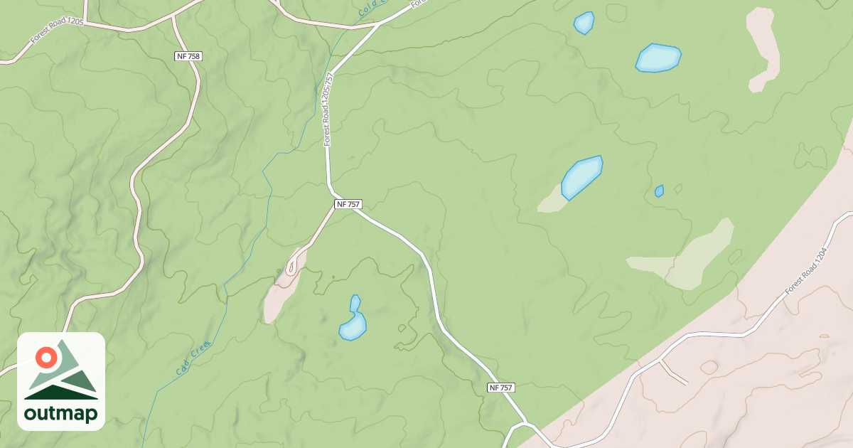 Map of COLD CREEK