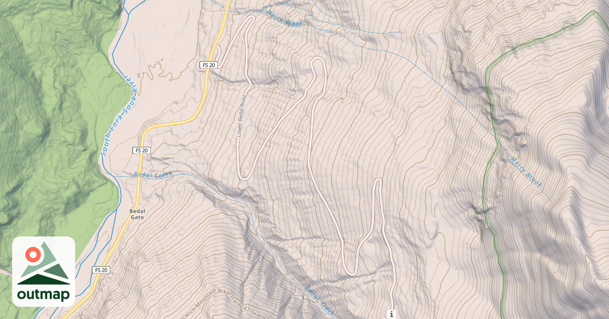 Map of LOWER BEDAL