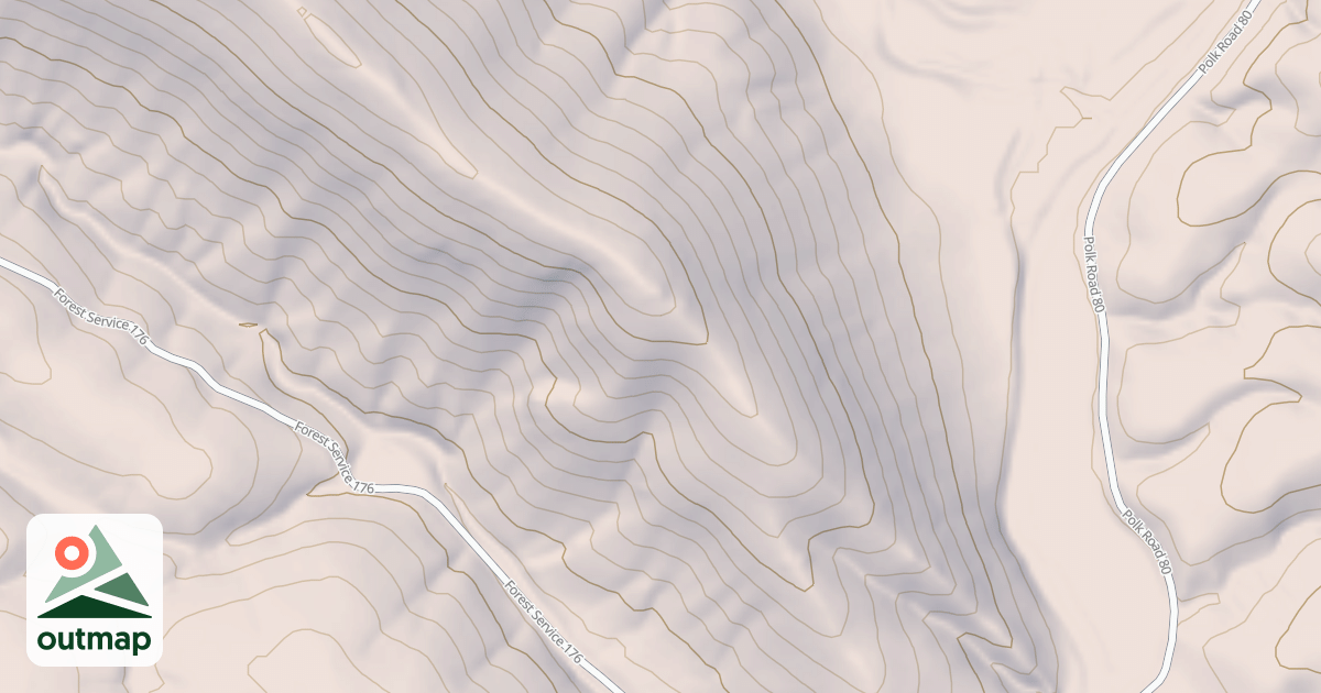 Map of USFS Motor Vehicle Use Map Roads {FCF6A751-3100-42F2-B434-F8C281D96815}