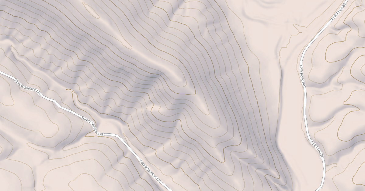 Map preview of USFS Motor Vehicle Use Map Roads {FCF6A751-3100-42F2-B434-F8C281D96815}