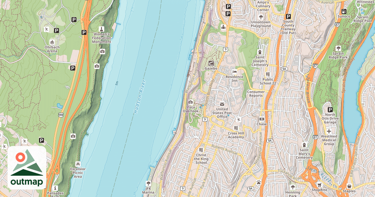 Map of Old Croton Aqueduct Trail