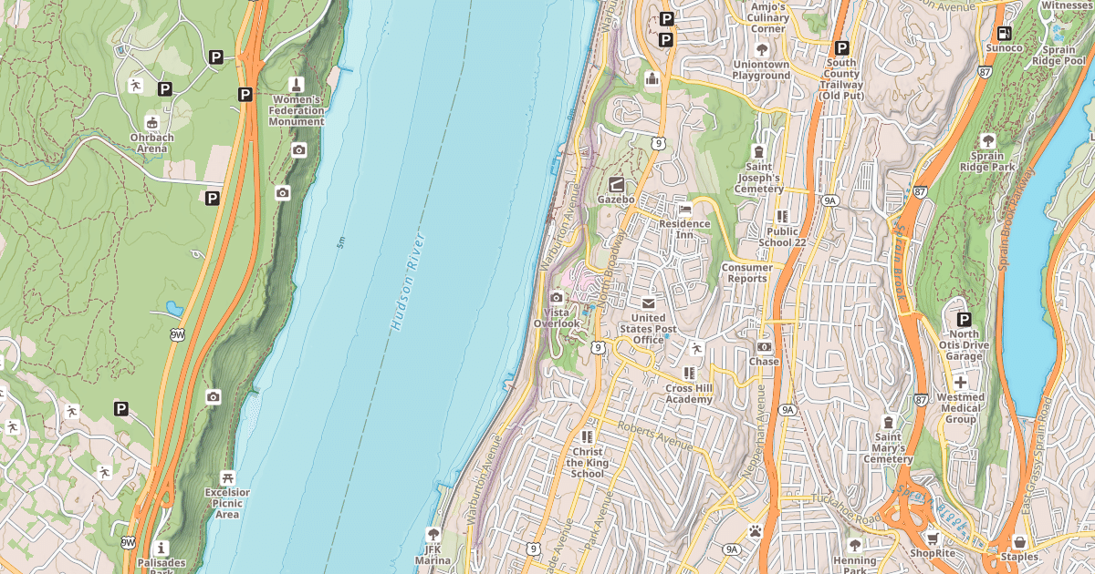 Map preview of Old Croton Aqueduct Trail