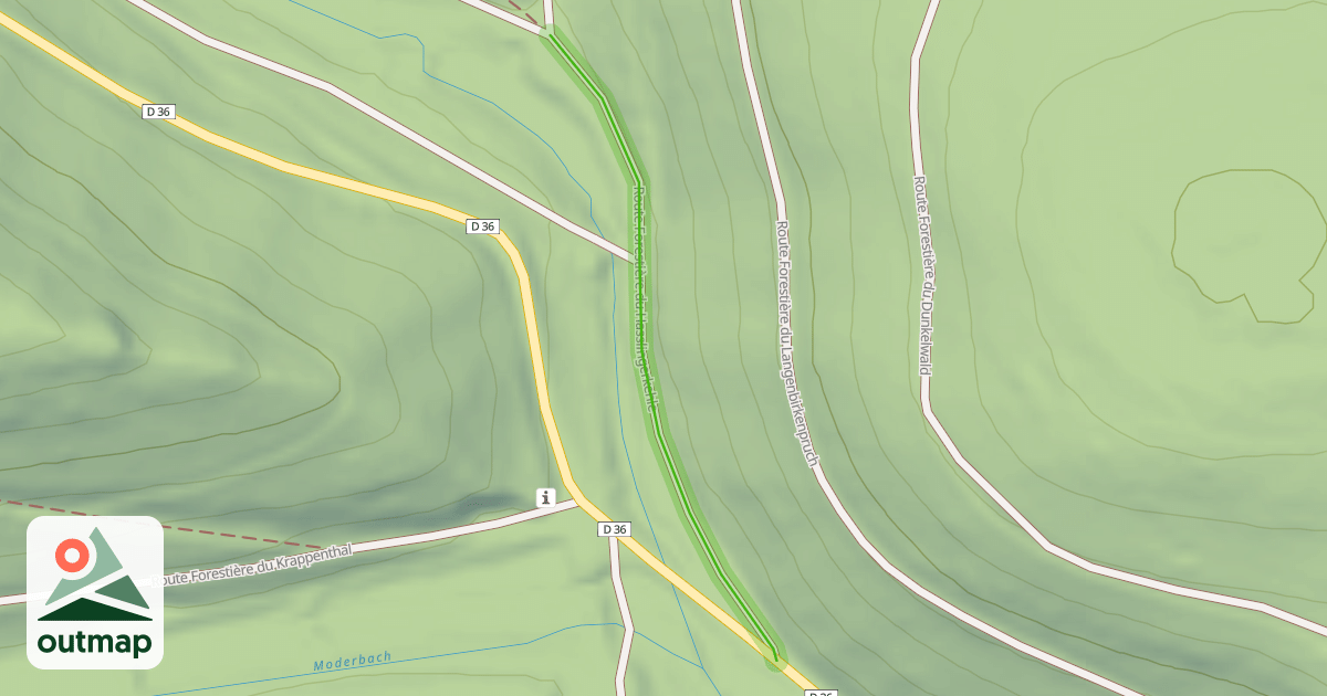 Map of Route Forestière du Hasslingerkehle