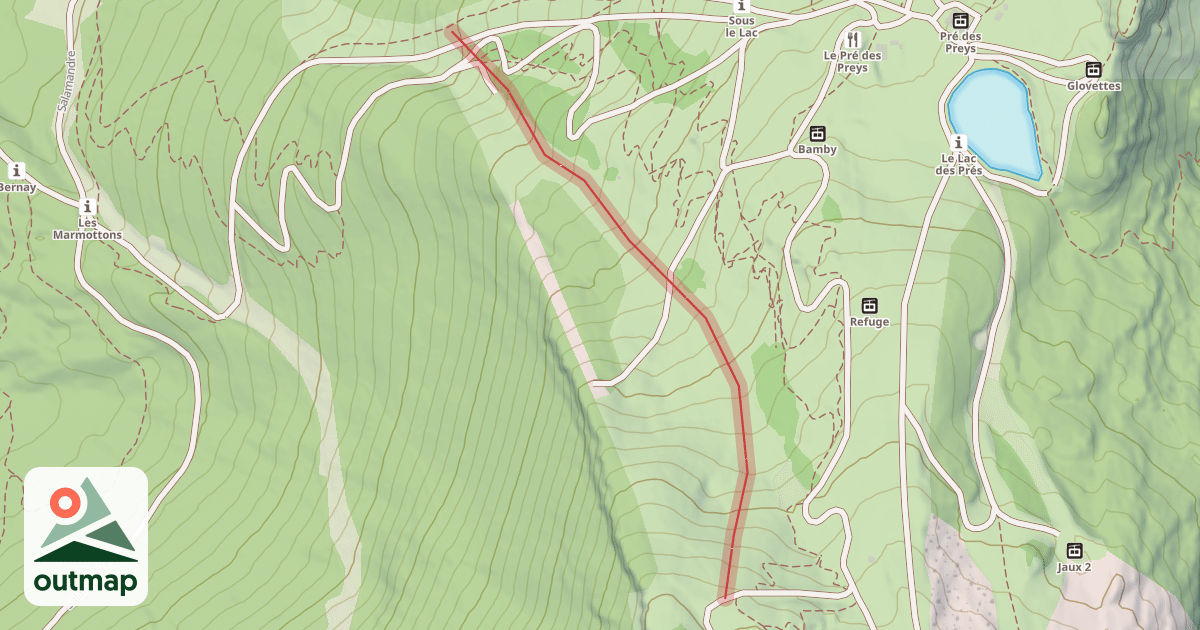 Map of Chamois