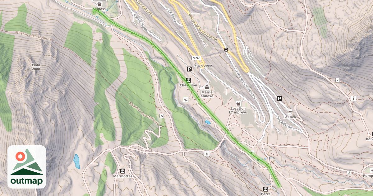 Map of Chastillon