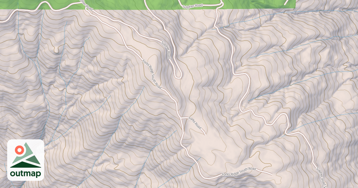 Map of FORKS RIDGE SOUTH